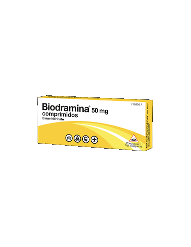 BIODRAMINA 50 mg 12 comprimidos