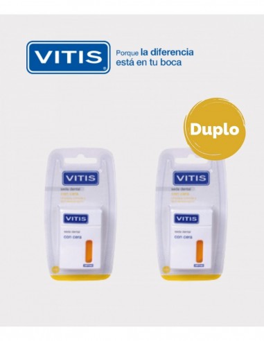 VITIS SEDA DUPLO DENTAL CON CERA  50 M